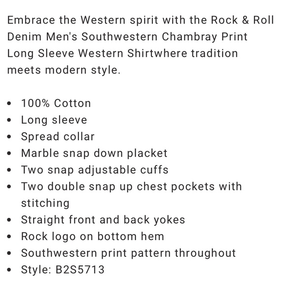 Rock & Roll Cowboy Shirt - Picture 3 of 12